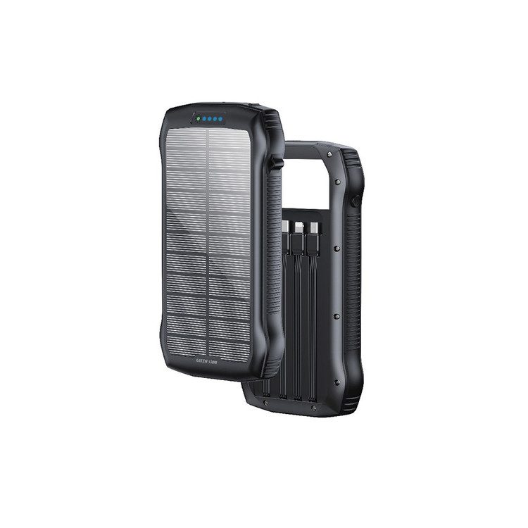 پاوربانک خورشیدی گرین لاین مدل GL-PX82 ظرفیت ۲۰۰۰۰ میلی آمپر با PD 20W