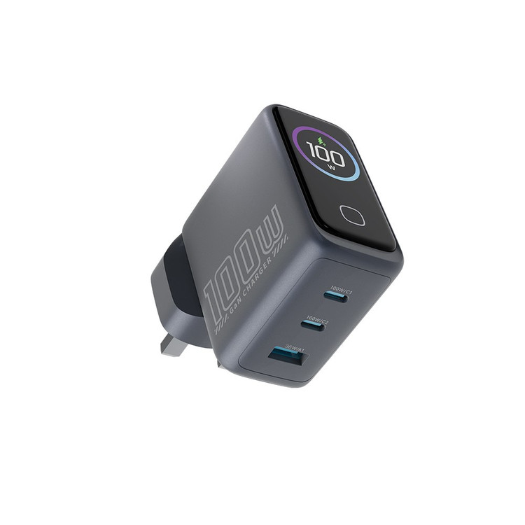 شارژر دیواری پاورولوژی 100W مدل Voltflow PWCUQC070GY