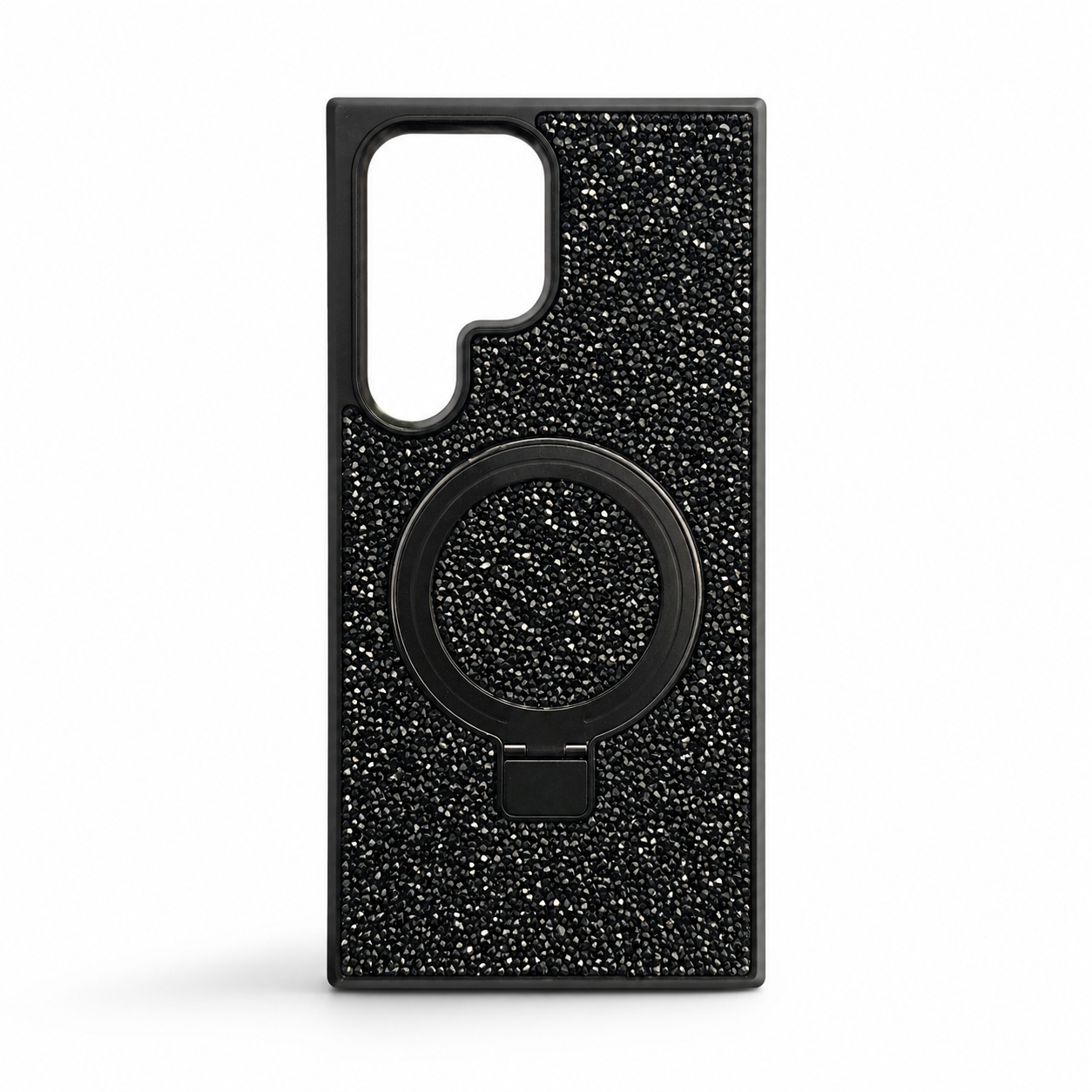 کاور مگ‌سیف نگین‌دار BUVU مدل Black Diamond Ring برای Samsung Galaxy S24 Ultra