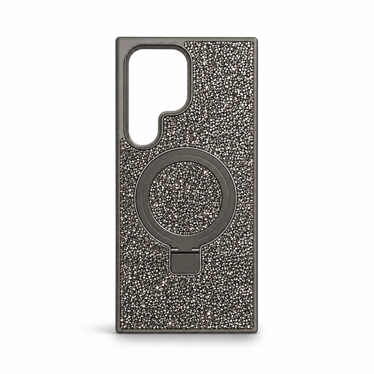 کاور مگ‌سیف نگین‌دار BUVU مدل Black Diamond Ring برای Samsung Galaxy S24 Ultra