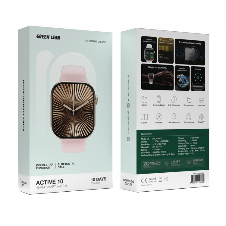 ساعت هوشمند گرین لاین مدل green lion active 10 4۶MM