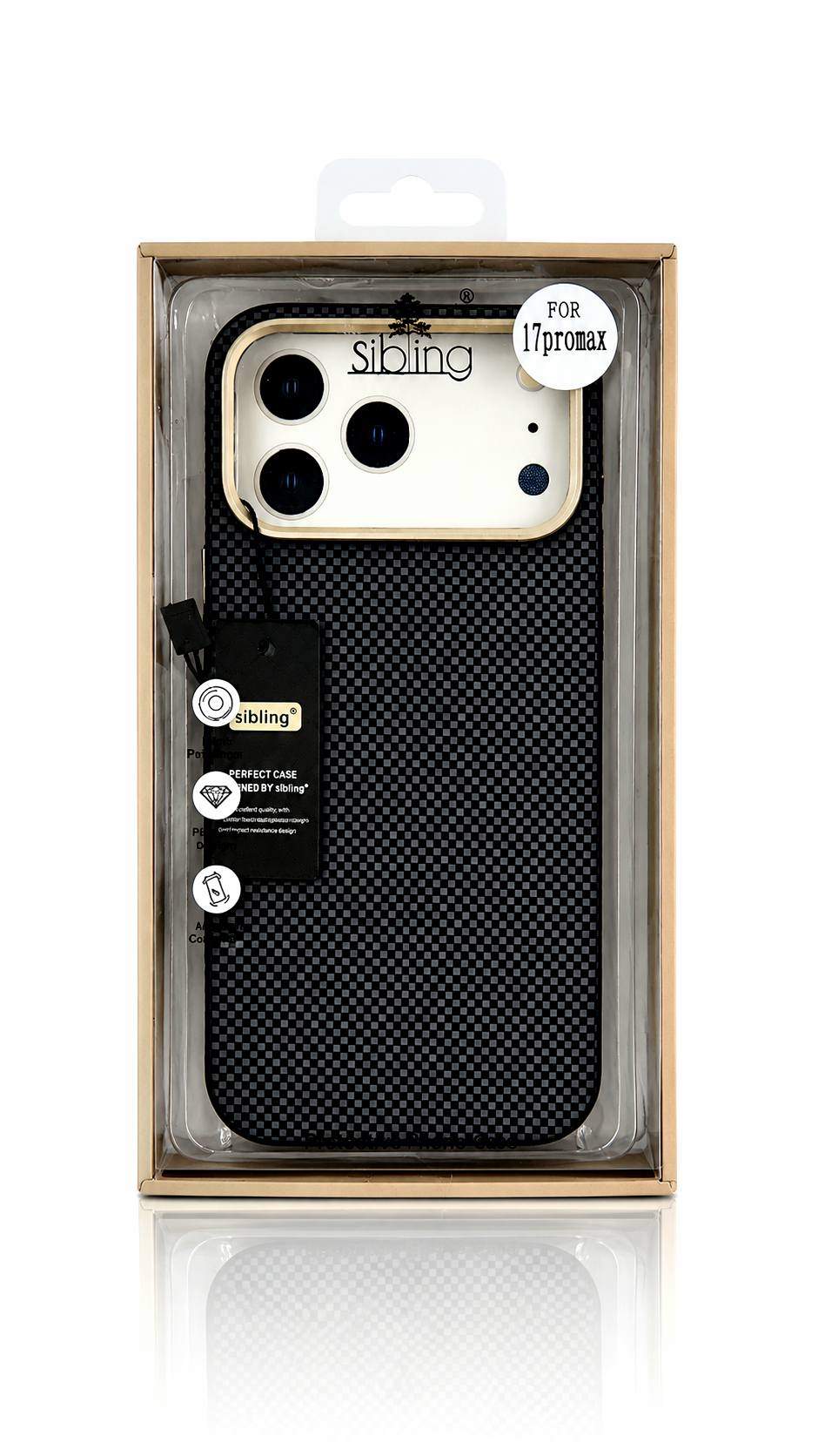 قاب گوشی Sibling Carbon Series مناسب iPhone 17 Pro Max