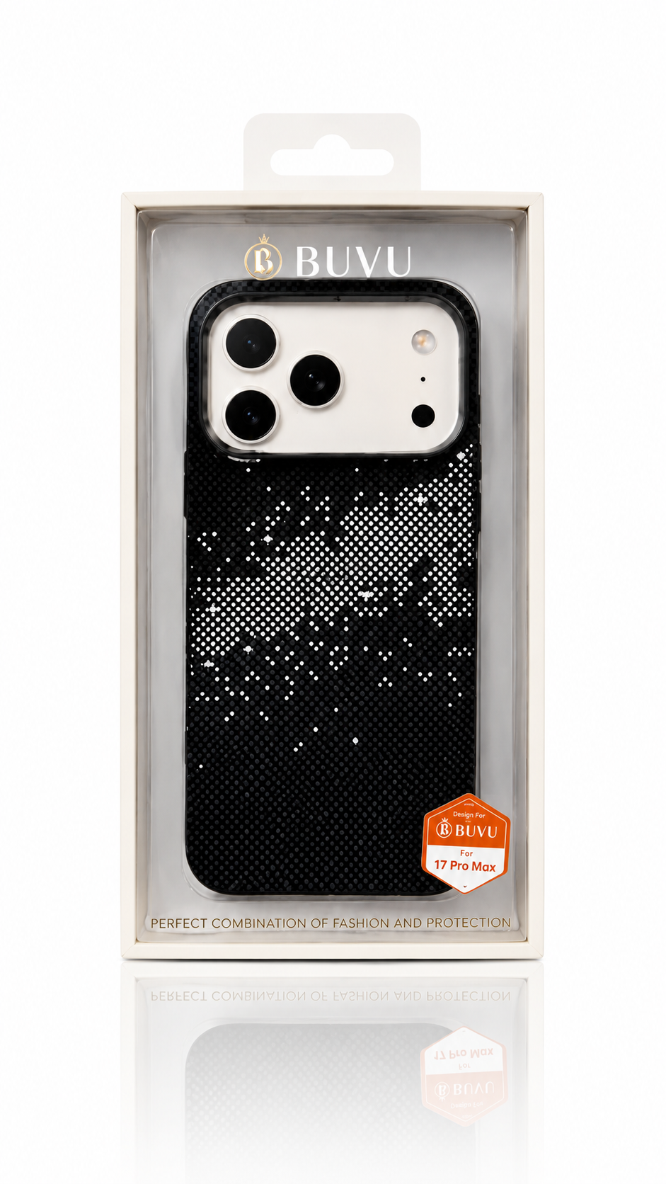 قاب گوشی BUVU Luxury Carbon Series مناسب iPhone 17 Pro Max