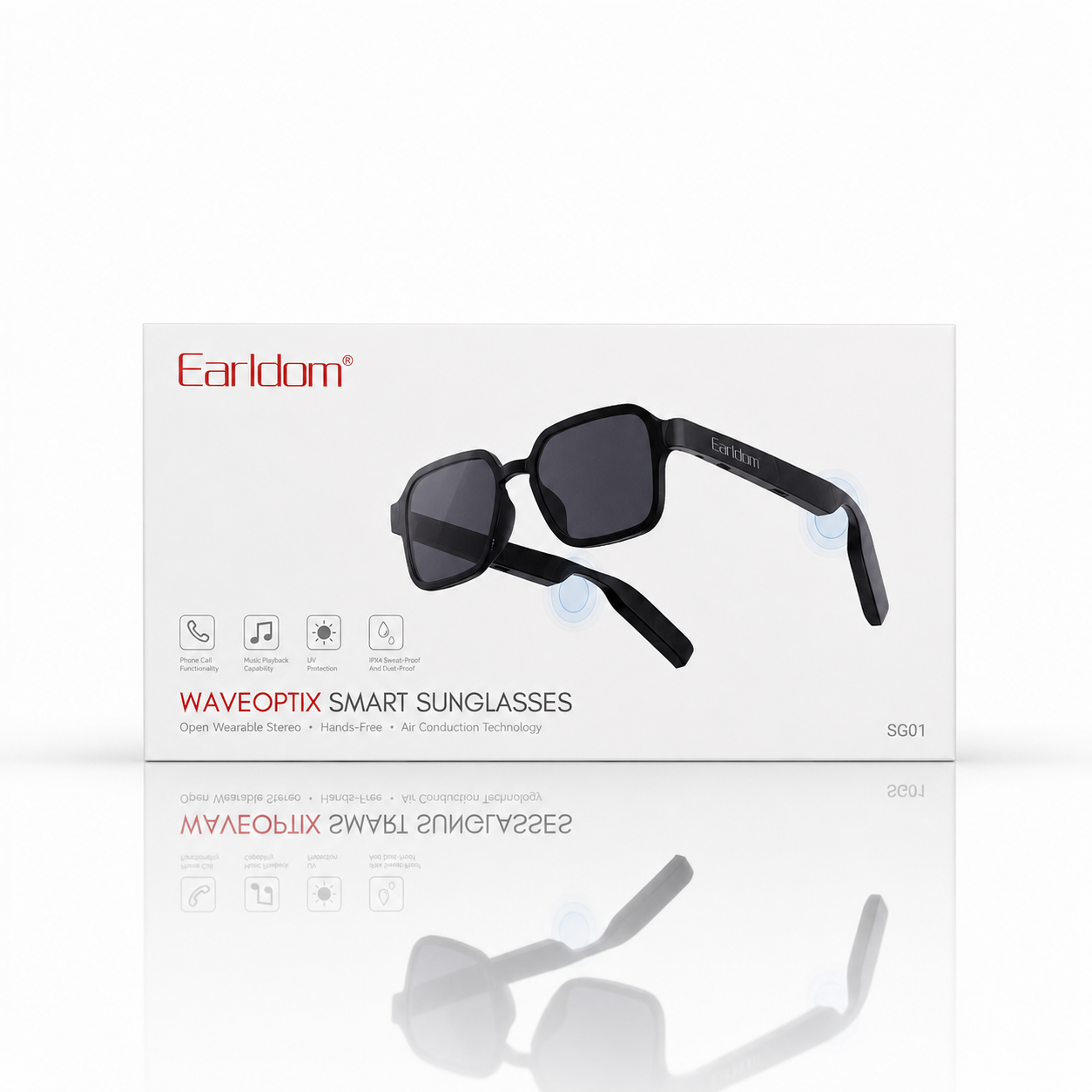 عینک آفتابی هوشمند Earldom SG01 با قابلیت مکالمه، پخش موسیقی و فناوری Air Conduction