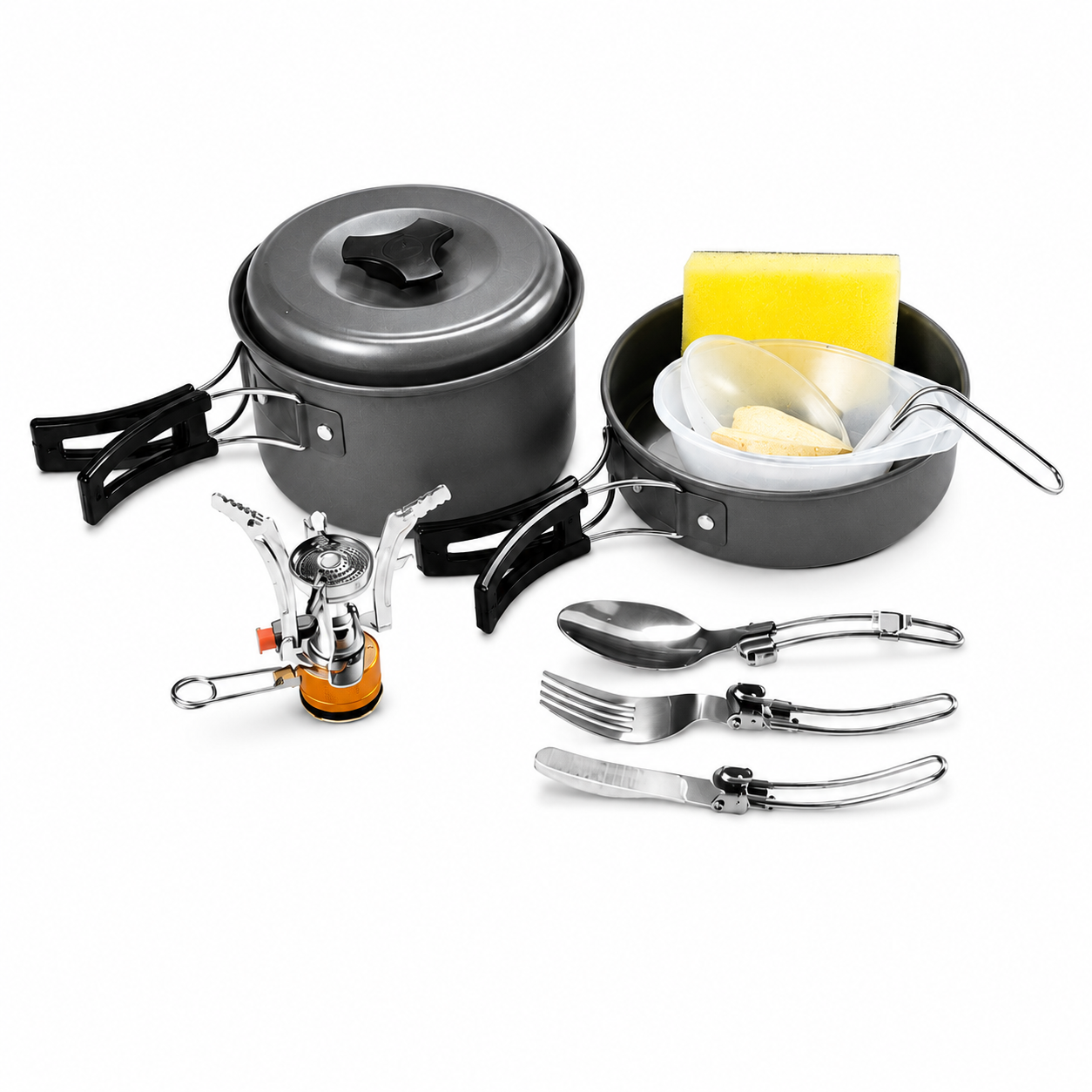 ظروف کمپینگ 10در1 گرین Green 10IN1 Camping Cookware