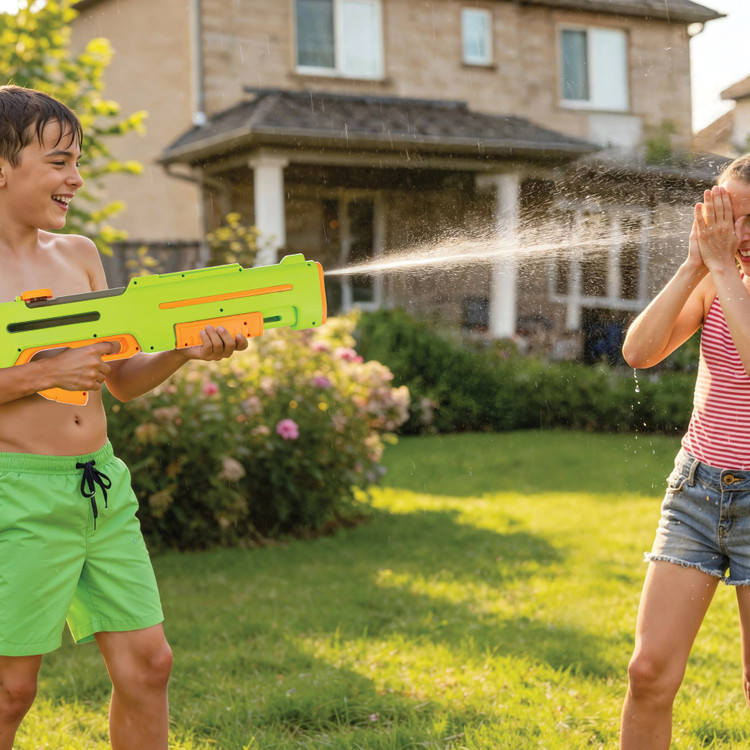 تفنگ آبپاش شارژی دو نازل گرین لاین مدل GN65 | Green Lion GN65 Dual Nozzle Water Gun