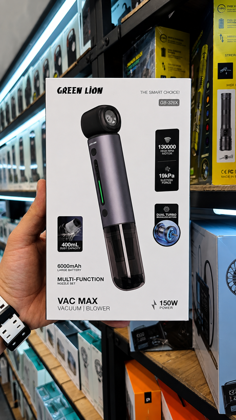 جارو شارژی و دمنده گرین لاین VAC MAX مدل GB-326X توان 150 وات
