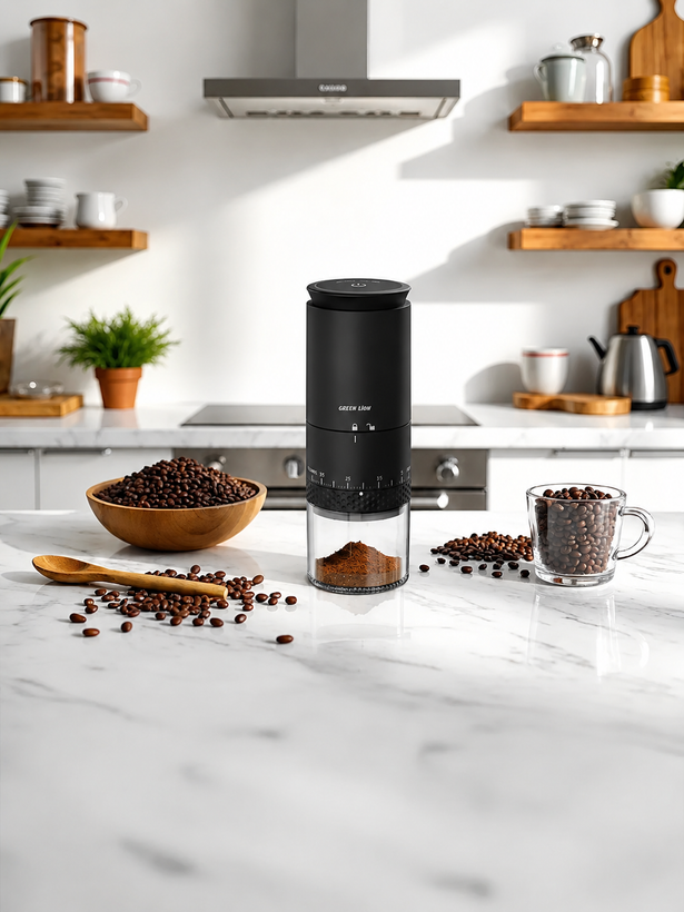 آسیاب قهوه شارژی گرین لاین مدل Grind Pro توان 13 وات