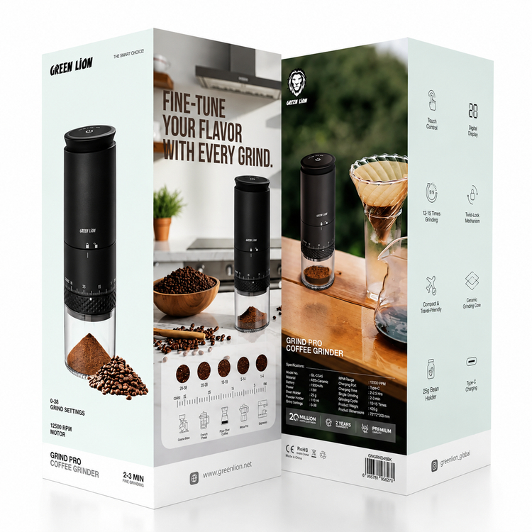 آسیاب قهوه شارژی گرین لاین مدل Grind Pro توان 13 وات