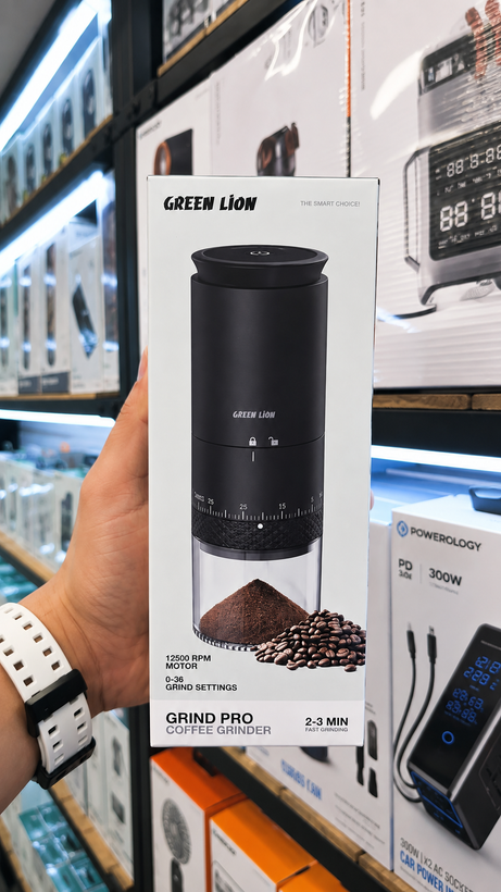 آسیاب قهوه شارژی گرین لاین مدل Grind Pro توان 13 وات
