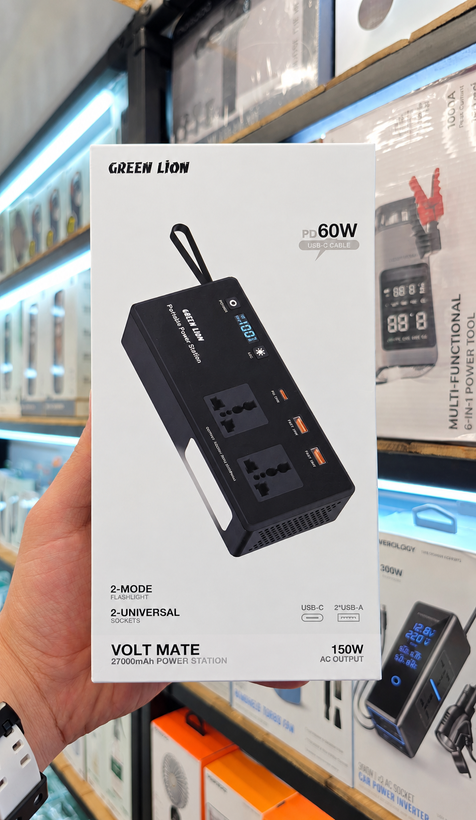 پاور استیشن گرین لاین مدل Volt Mate 27000 ظرفیت ۲۷۰۰۰ میلی آمپر