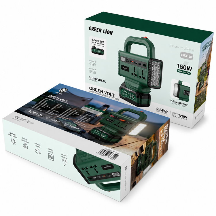 پاور استیشن گرین لاین Green Volt 150W با باتری 4000mAh