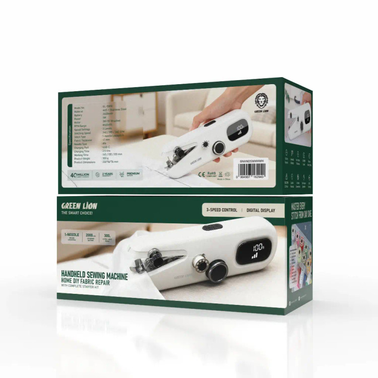 چرخ خیاطی دستی شارژی گرین لاین مدل GL-SW10 ظرفیت باتری 2000mAh