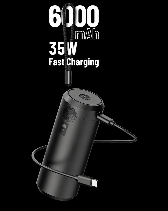 جارو و دمنده شارژی پرودو مدل Tornado Prime با پاوربانک 6000mAh