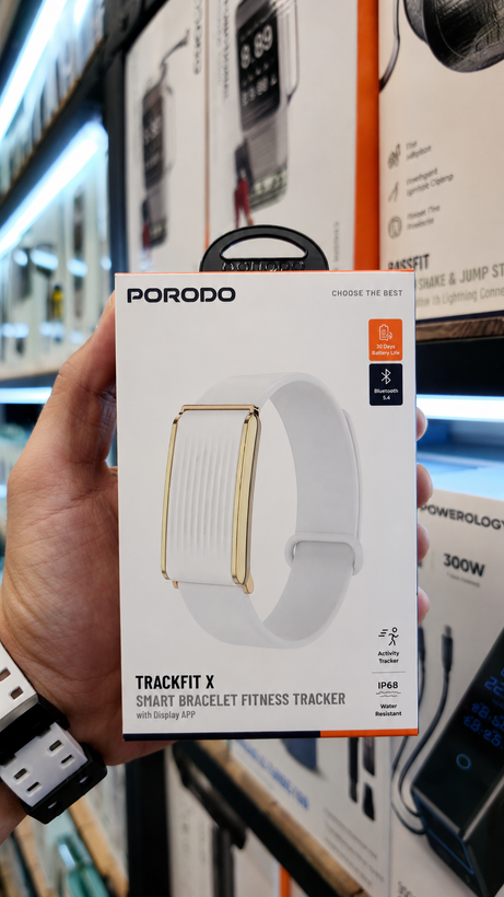 مچبند هوشمند بدون نمایشگر پورودو TrackFit X مدل PDMB1062WT