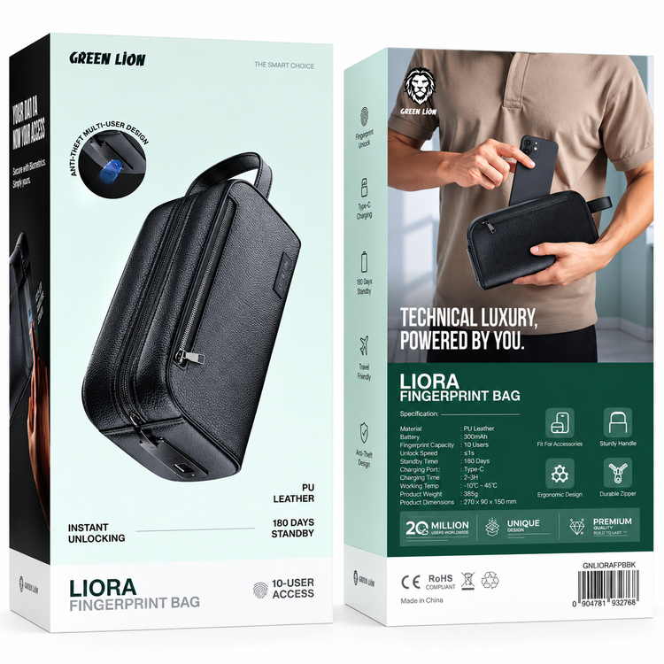 کیف هوشمند اثر انگشتی گرین لاین مدل Liora