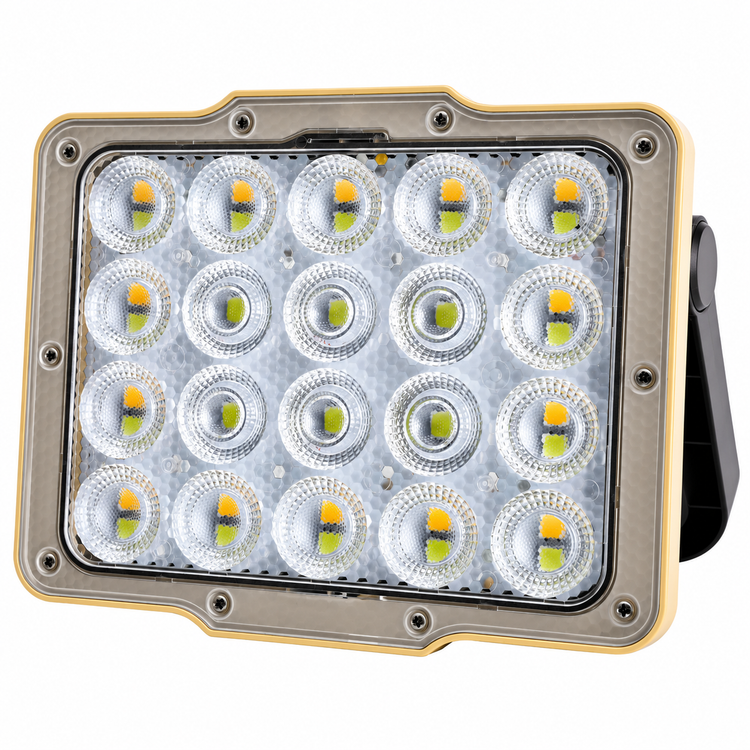 پروژکتور شارژی خورشیدی گرین لاین مدل Solar Flood Light با روشنایی ۹۵۰ لومن