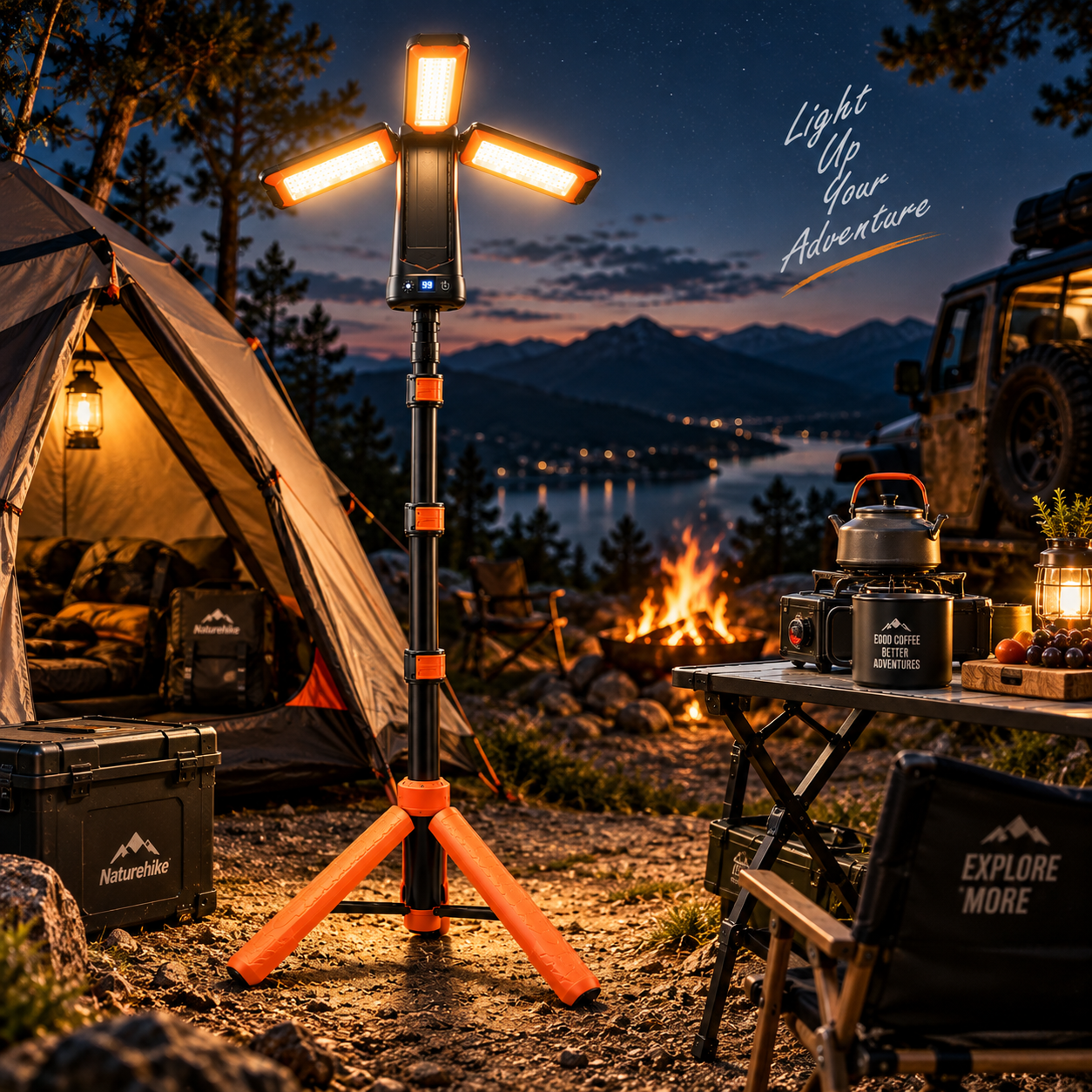 چراغ کمپینگ پایه دار LED Camping light