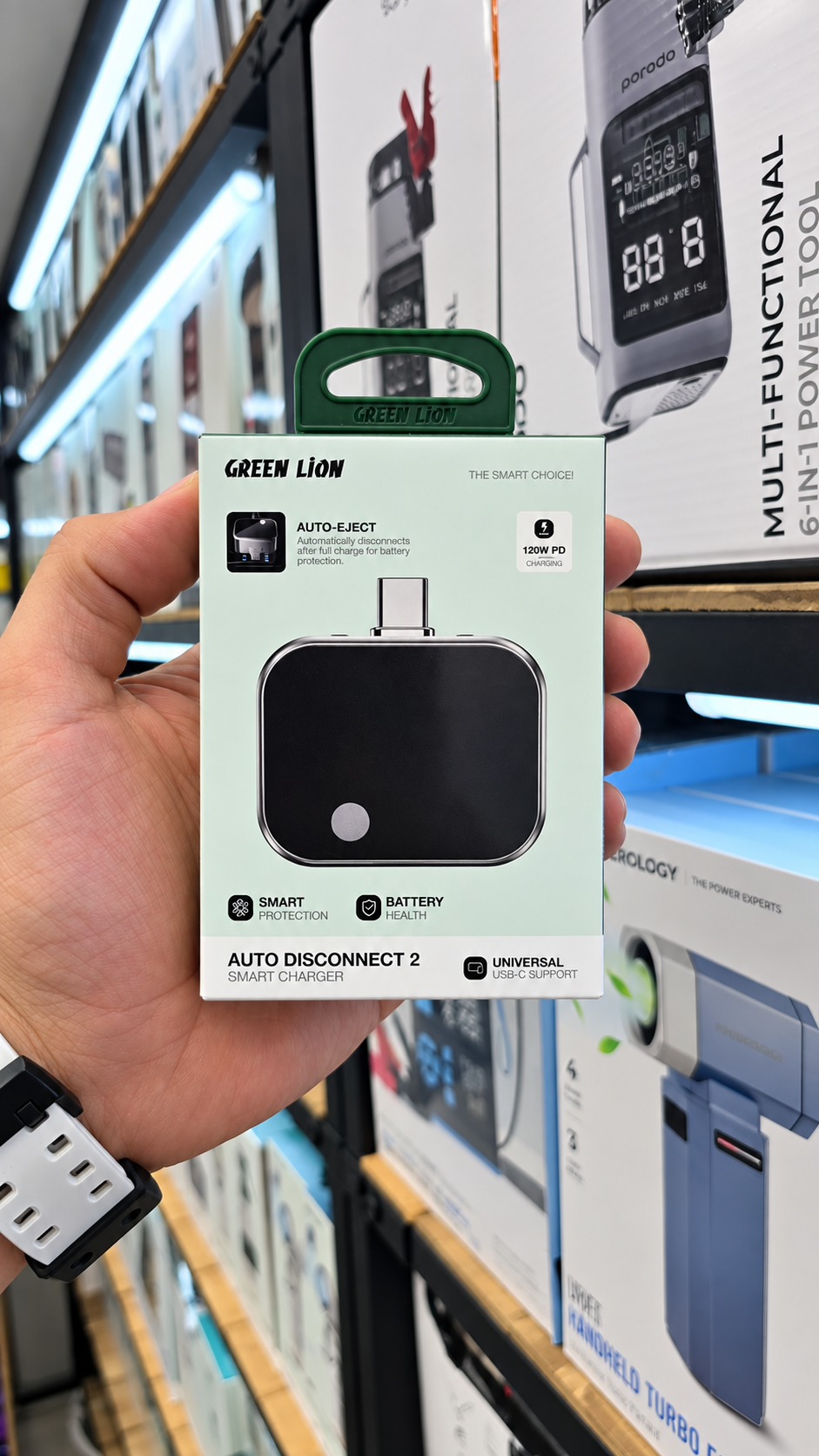 قطع کن شارژر هوشمند گرین لاین مدل Auto Disconnect 2