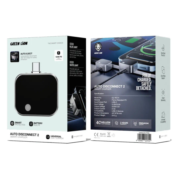 قطع کن شارژر هوشمند گرین لاین مدل Auto Disconnect 2