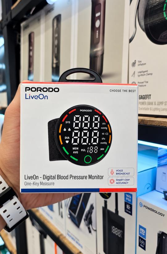 فشارسنج دیجیتال Porodo LiveOn | اندازهگیری آسان فشار خون