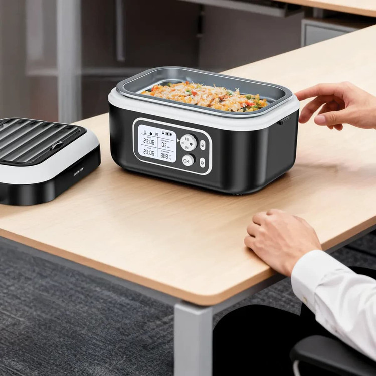 ظرف غذای برقی گرین لاین GLB-35 با محفظه استیل برای گرم کردن غذا