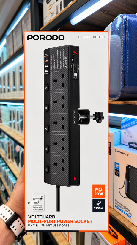چندراهی برق پرودو مدل Voltguard PDXT610BK
