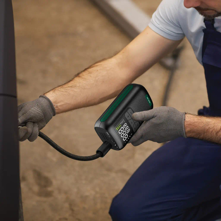 پمپ باد شارژی گرین لاین مدل GL-A4 با فشار 150 PSI و نمایشگر دیجیتال