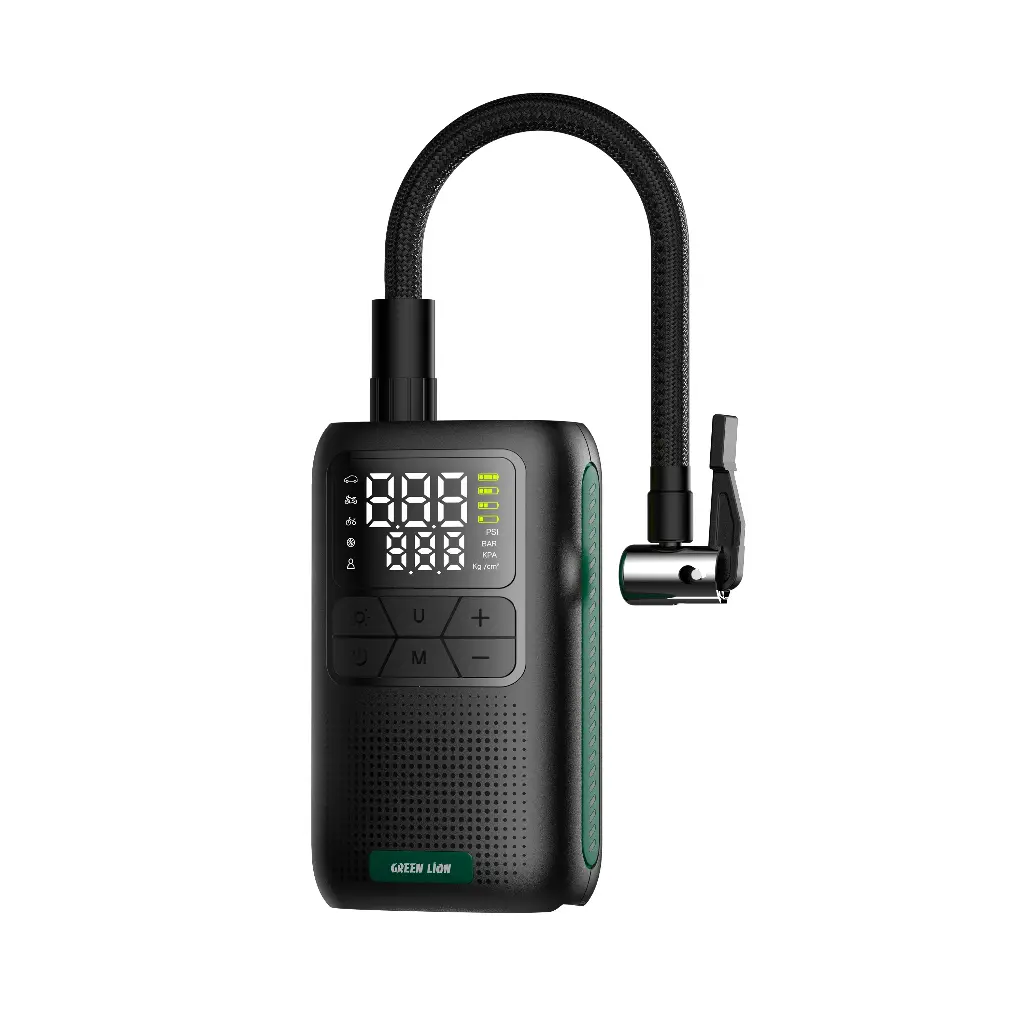 پمپ باد شارژی گرین لاین مدل GL-A4 با فشار 150 PSI و نمایشگر دیجیتال