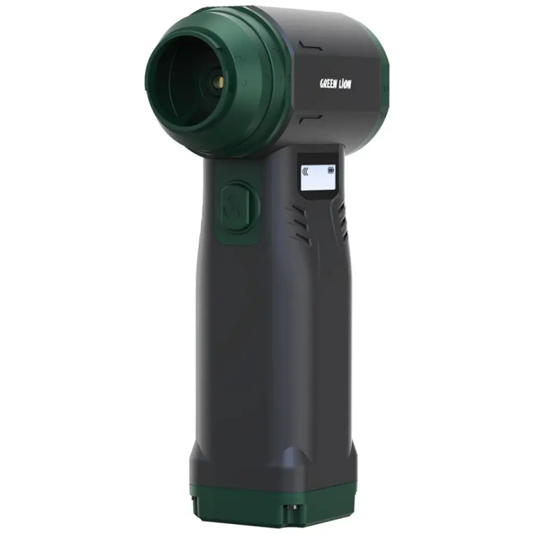 جت فن و جارو شارژی دوکاره گرین لاین مدل Air Master با موتور 90000 دور در دقیقه، رنگ مشکی و سبز