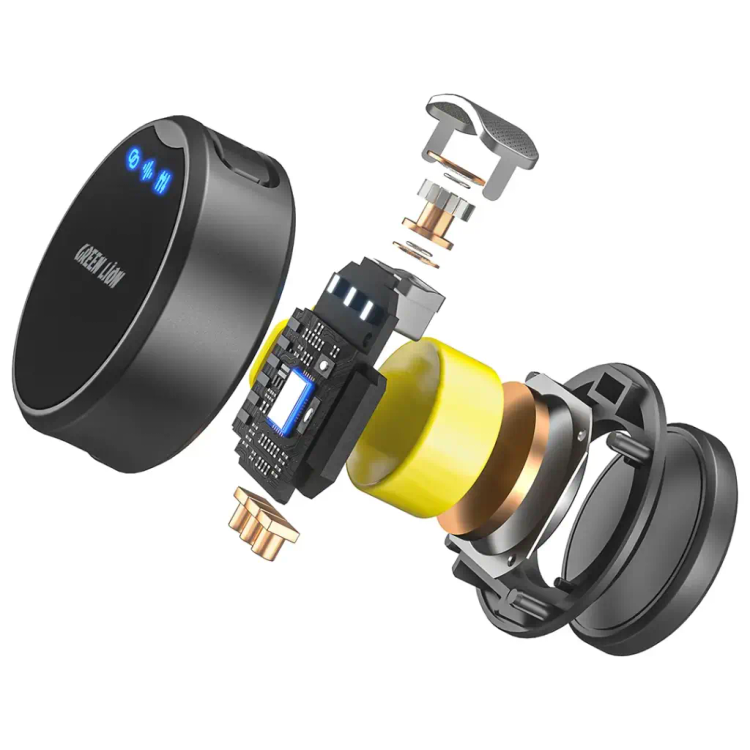 میکروفون بیسیم دوگانه گرین لاین مدل GM-92X با گیرنده USB Type-C و محفظه شارژ