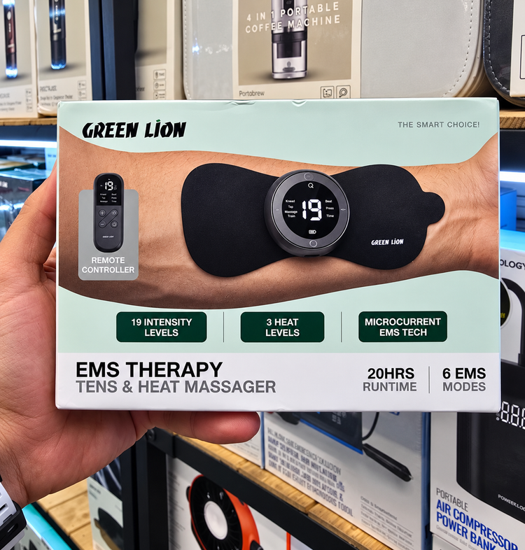 ماساژور برقی گرین لاین مدل EMS Therapy TENS & Heat Massager مشکی